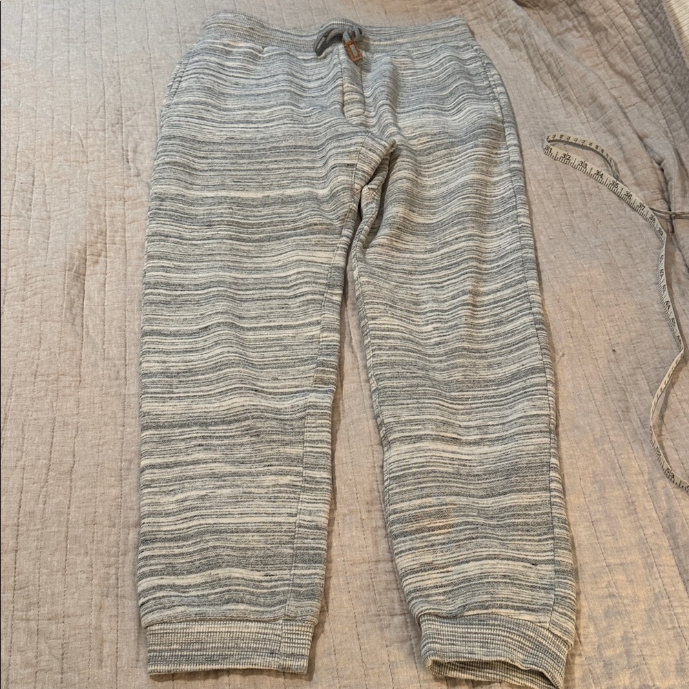Gray Striped Sweatpants